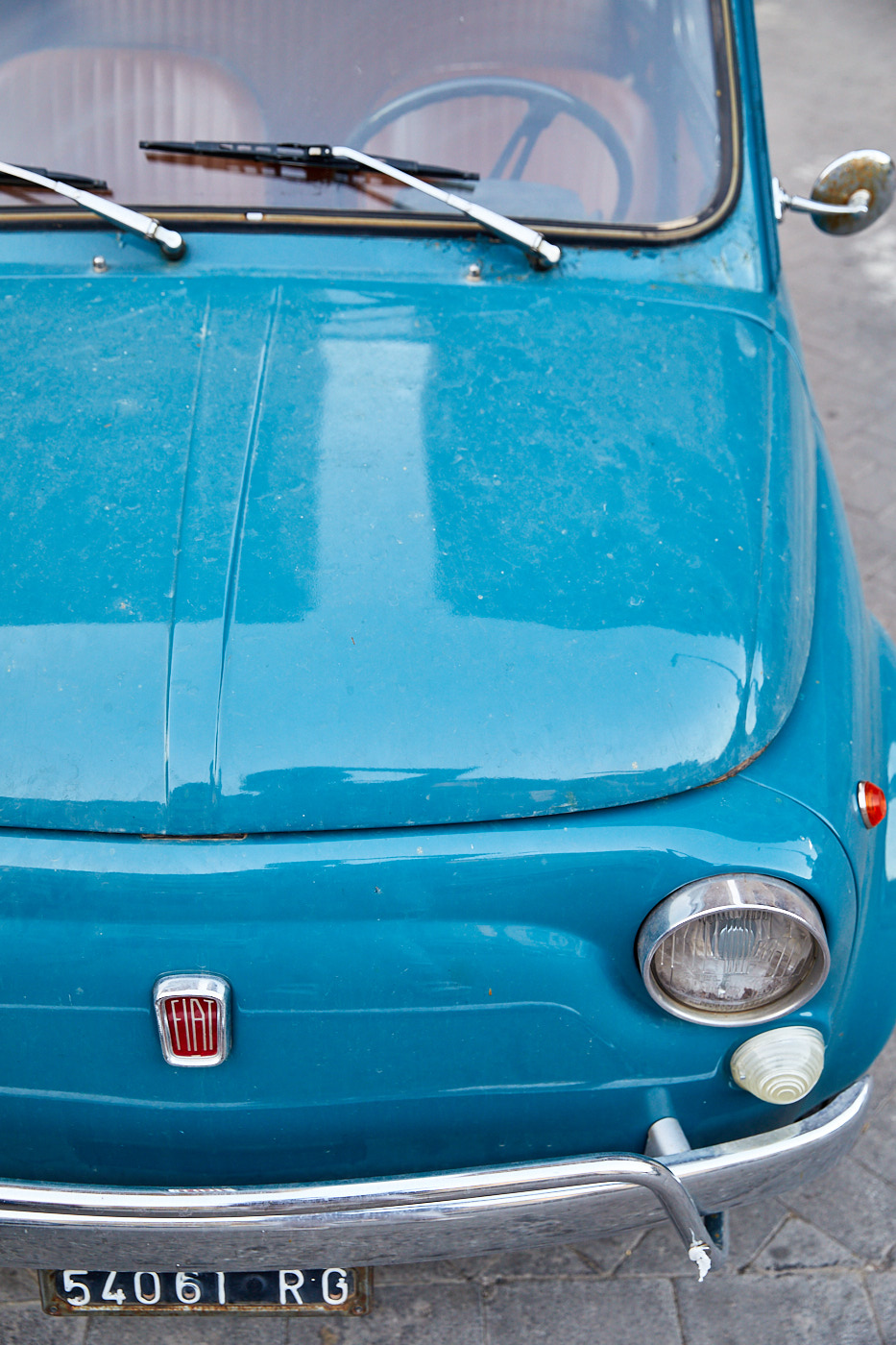 Vintage Blue Fiat