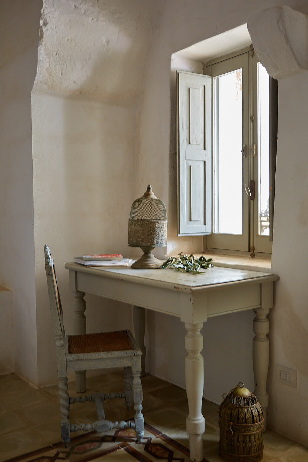 Desk in a masseria in Puglia