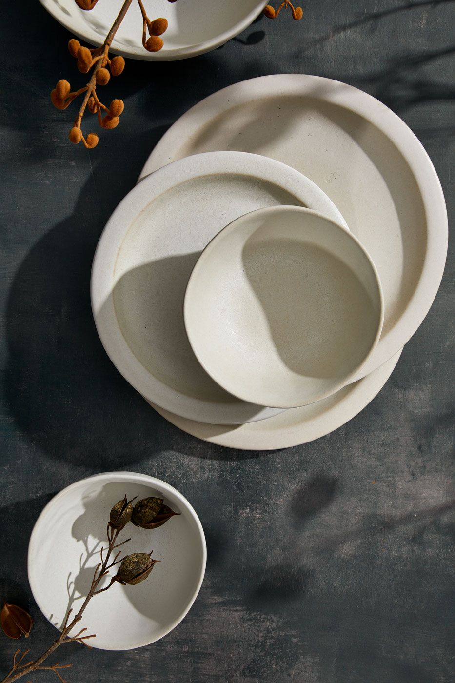 Pottery barn plates and bowls