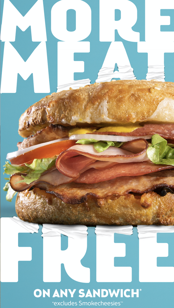 Schlotskys. More Meat Sandwich Ad