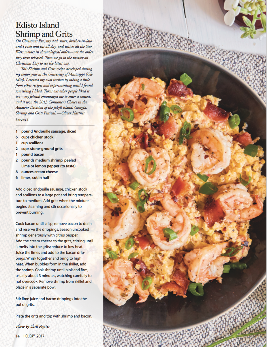 Edible Charleston Shrimp Dish