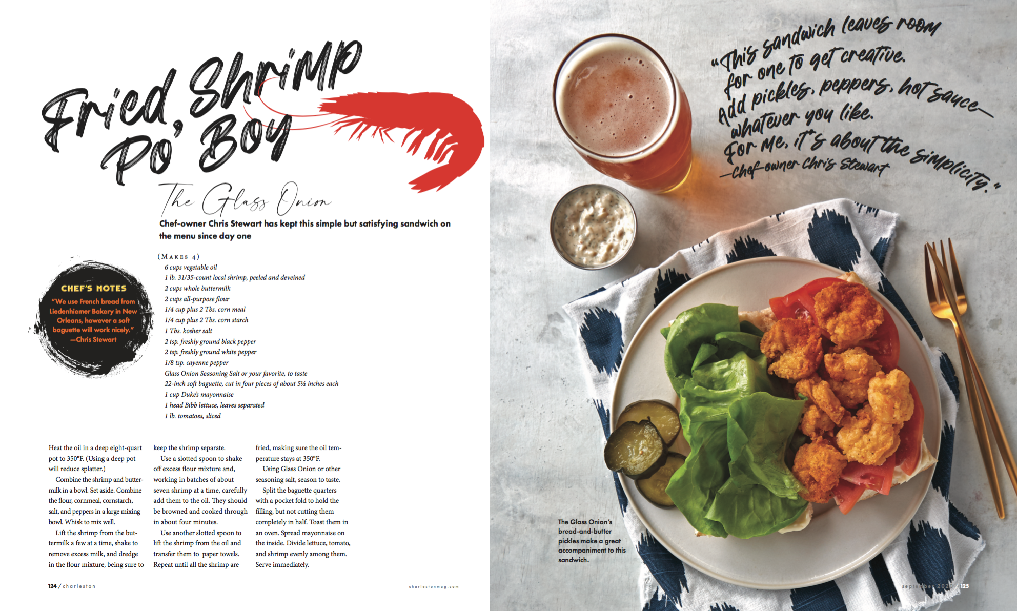 Shrimp Po Boy Charleston Magazine