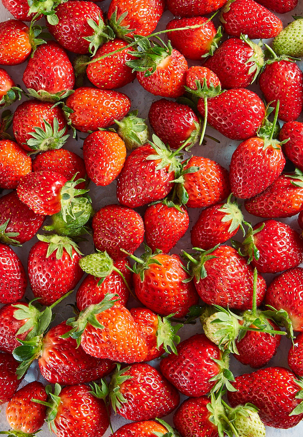 Strawberries on a surface