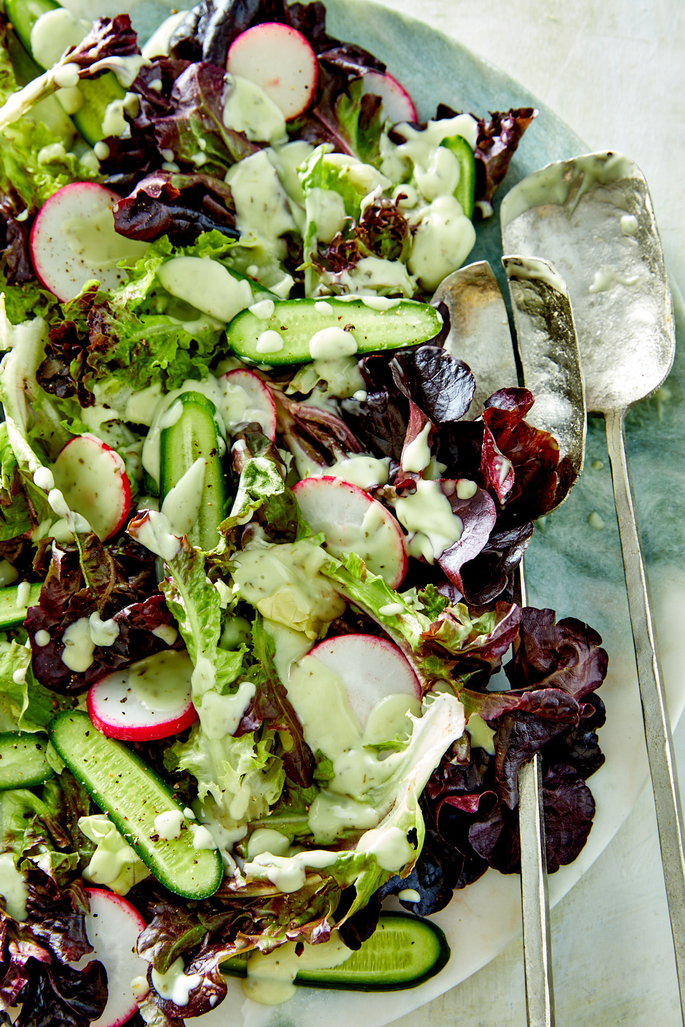 Summer Salad with dressing