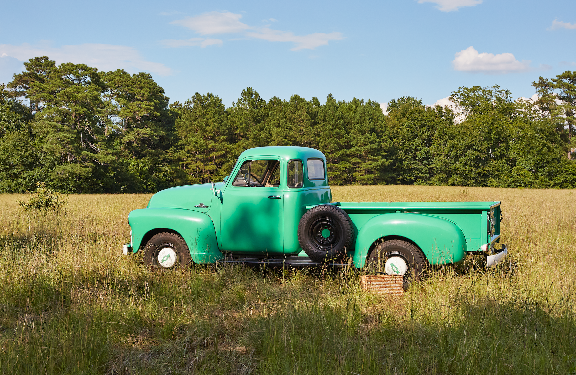 Vintage Chevy In a Field