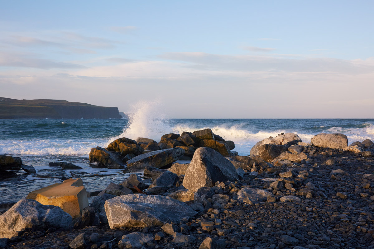 Waves Crashing in Doolin Ireland