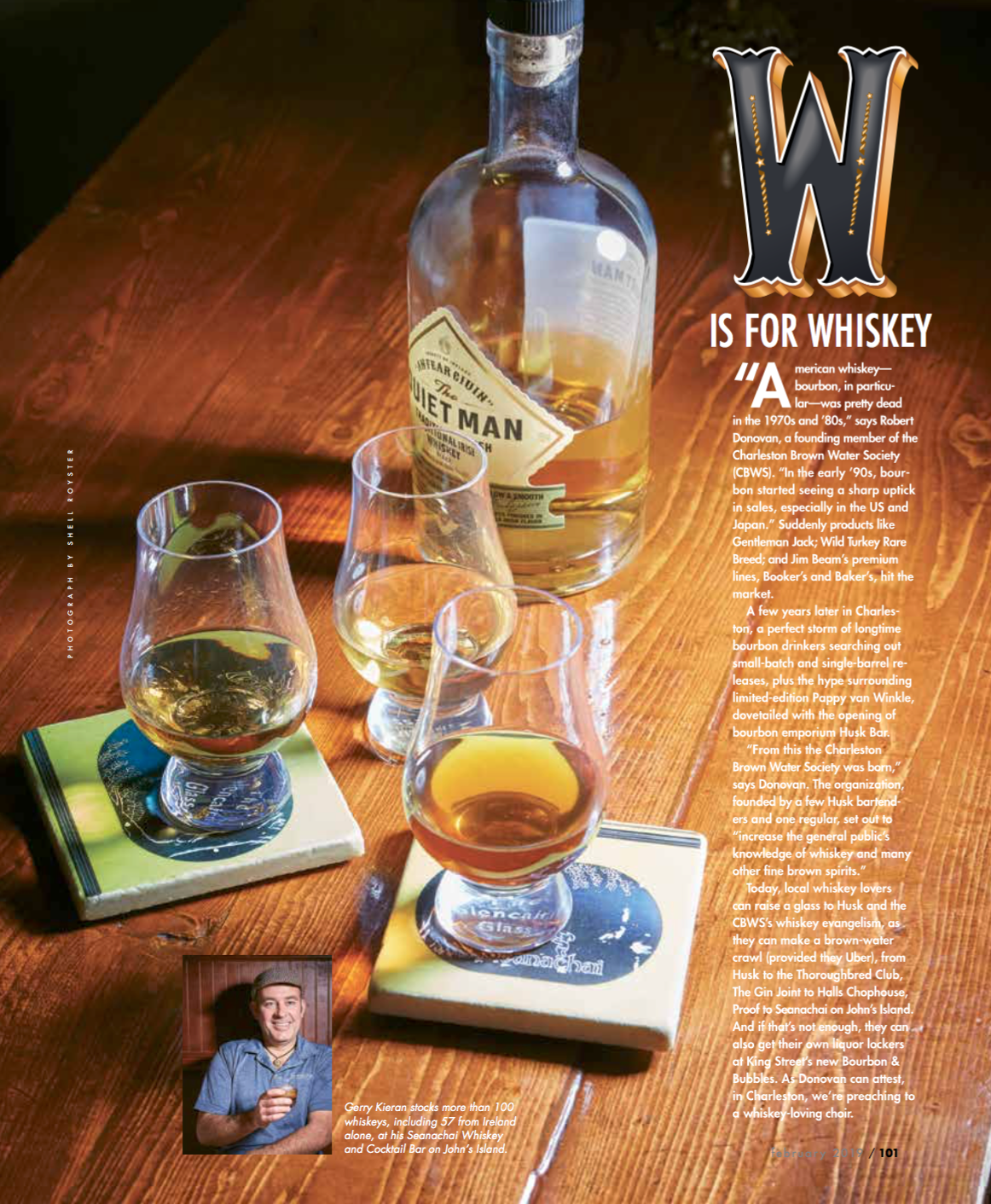 Whiskey for Charleston Magazine