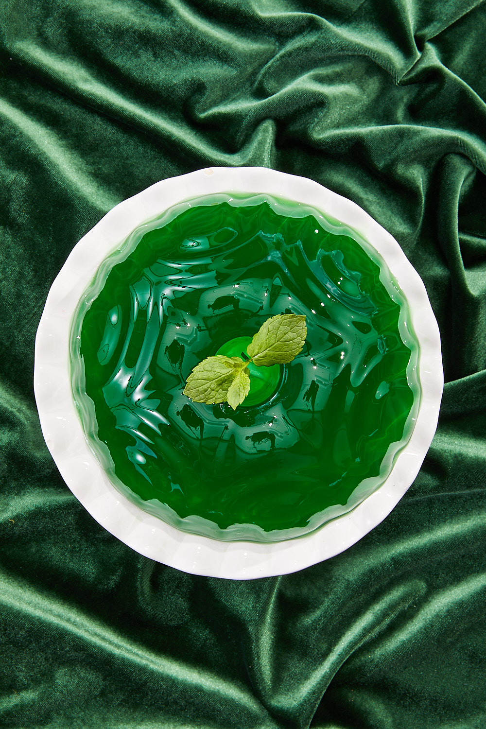 Green jello mold for Jamba